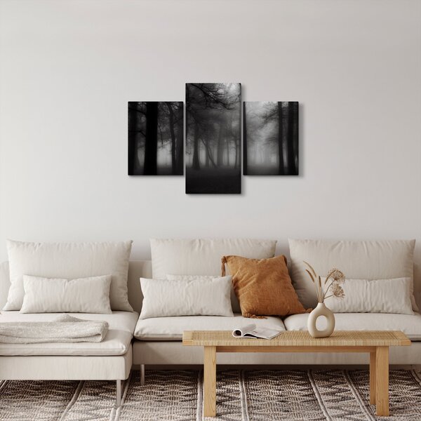 Kép - erdő a ködben (90x60 cm)