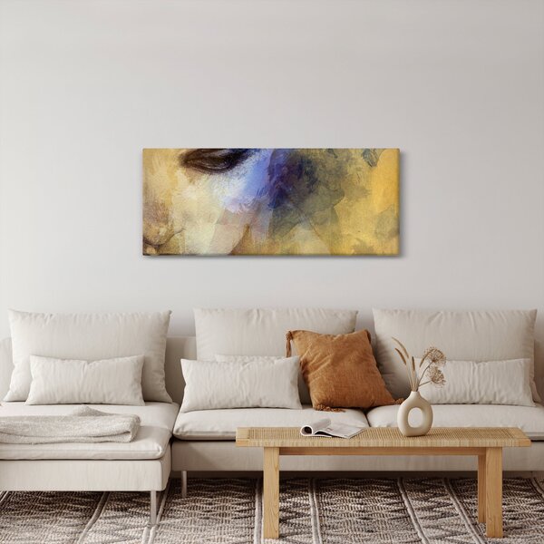 Kép - női portré, rajz (120x50 cm)
