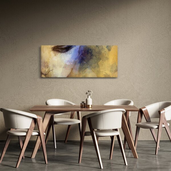 Kép - női portré, rajz (120x50 cm)