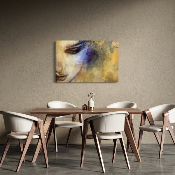 Kép - női portré, rajz (90x60 cm)
