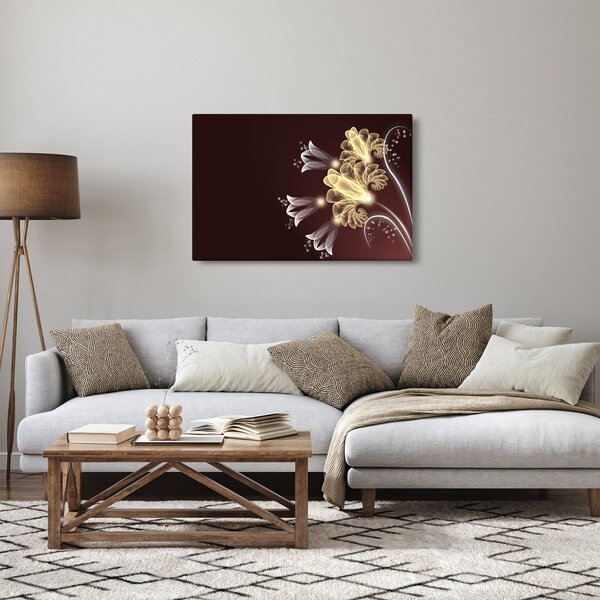 Kép - fényes virágok (90x60 cm)