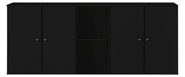 Fekete faliszekrény Hammel Mistral Kubus, 169 x 69 cm