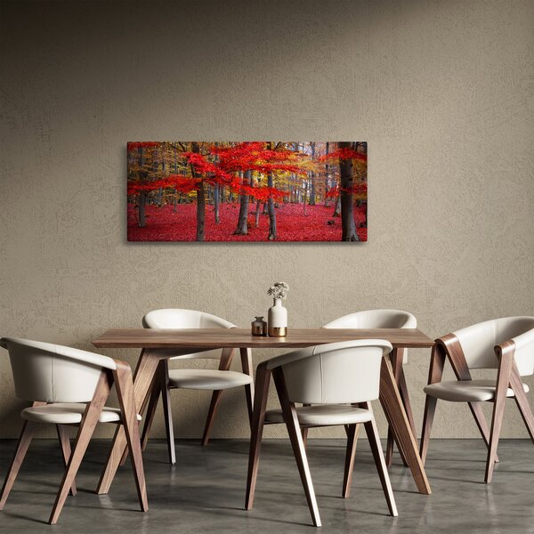 Kép - vörös erdő (120x50 cm)