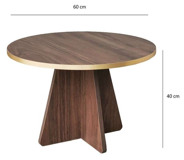 Mushroom - gold, walnut v2