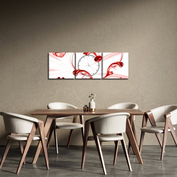 Szív a füstből képe (órával) (90x30 cm)