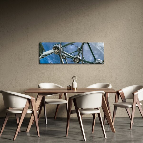 Kép - atomium Brüsszelben (órával) (90x30 cm)