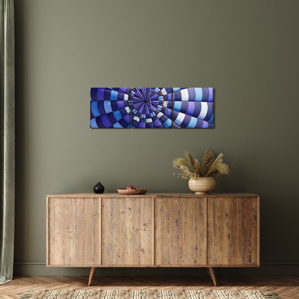 Egy kép a repülő léggömb szerkezetéről (órával) (90x30 cm)