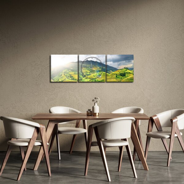 Ültetvények képe (órával) (90x30 cm)