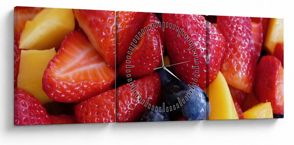 Gyümölcs kép (órával) (90x30 cm)