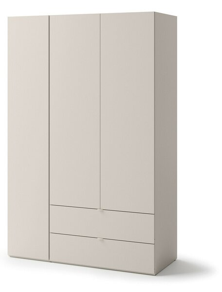 Gardróbszekrény Tivseva 100, Laminált forgácslap, 201x130x55cm, Kasmír