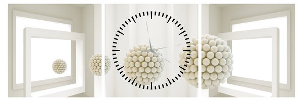 Kép - Kilátás belülre - absztrakt (órával) (90x30 cm)
