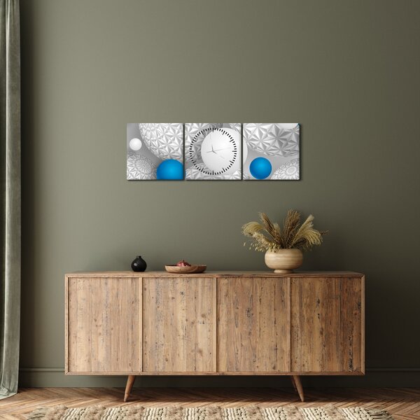 3D motívumú kép (órával) (90x30 cm)