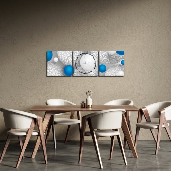 3D motívumú kép (órával) (90x30 cm)