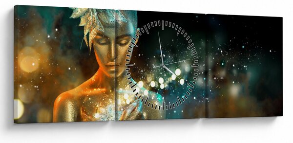 Az arany tündér képe (órával) (90x30 cm)