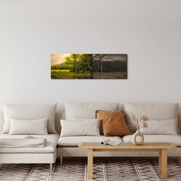 Kép - Életciklus (órával) (90x30 cm)
