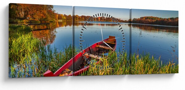 Egy piros pont képe (órával) (90x30 cm)