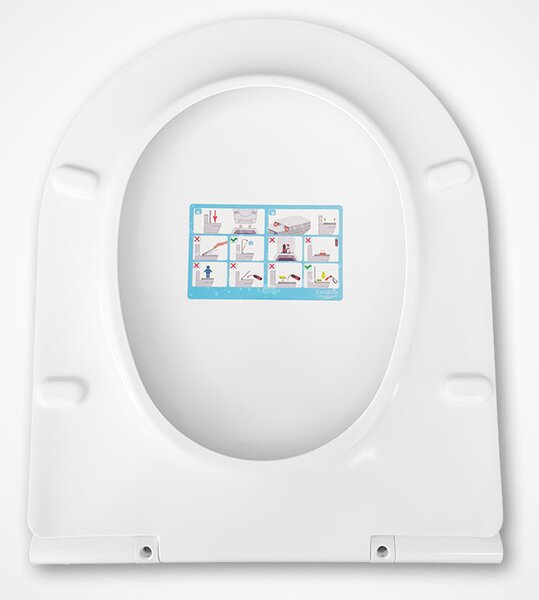 CeraStyle CITY / BELLA SLIM WC ülőke - duroplast -lecsapódásgátlós -könnyen levehető klikk rendszerű