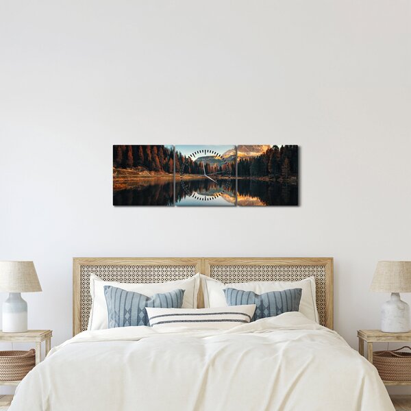 Kép - alpesi, olaszország, dolomitok, Antorno (órával) (90x30 cm)