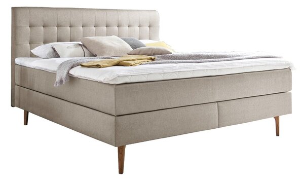 Bézs boxspring ágy 160x200 cm Massello – Meise Möbel
