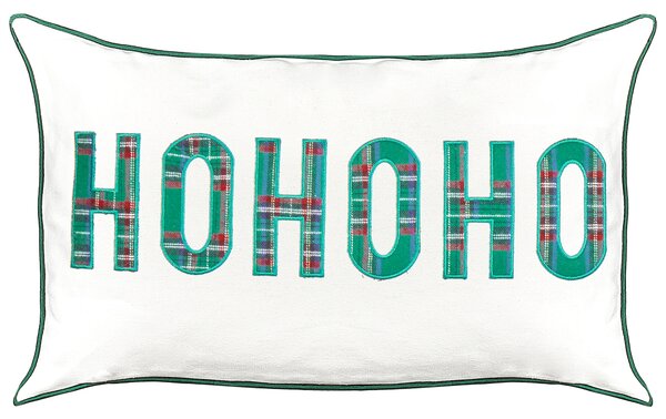 2 db díszpárna JOYCANDY Pamut 30 x 50 cm Fehér Karácsonyi minta