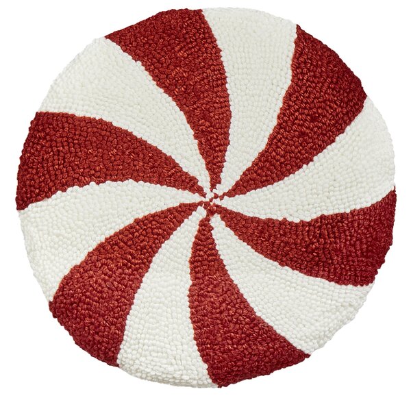 2 db díszpárna SWIRL CANDY Buklé 40 x 40 cm Piros