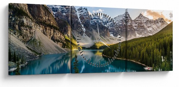 Kép - Kanada, Banff Nemzeti Park, Moraine Lake (órával) (90x30 cm)