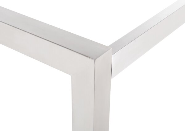 Kerti asztal GROSSETO 220 cm 100 cm Csiszolt Gránit Fekete