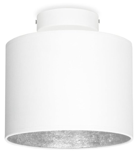 MIKA XS fehér mennyezeti lámpa ezüstszínű részletekkel, ⌀ 20 cm - Sotto Luce
