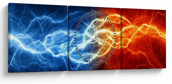 Az elektromos feszültség képe (órával) (90x30 cm)