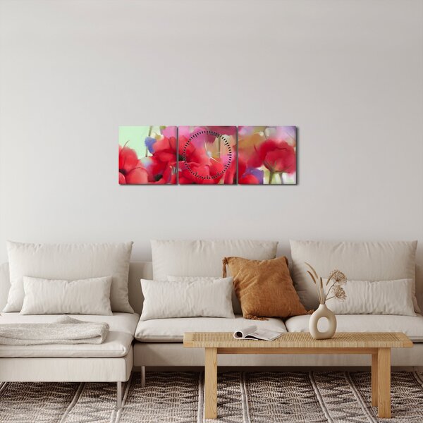 A mák képe (órával) (90x30 cm)