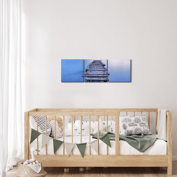 Kép - Pier, Zadar, Croatia (órával) (90x30 cm)