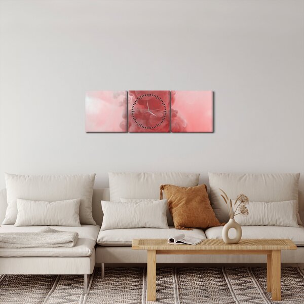 A vörös füst képe (órával) (90x30 cm)