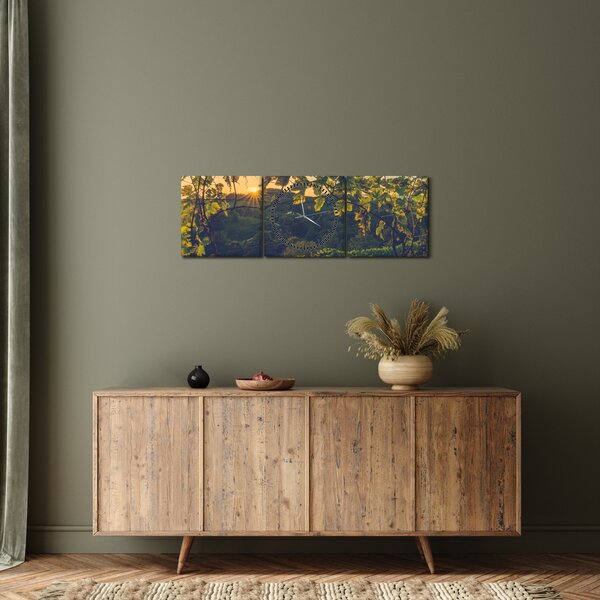 Kép - szőlőültetvény (órával) (90x30 cm)