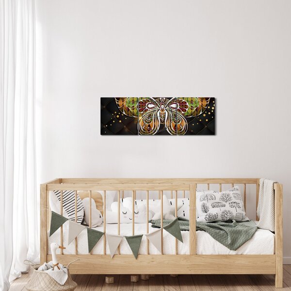 Kép - Mágikus pillangó (órával) (90x30 cm)