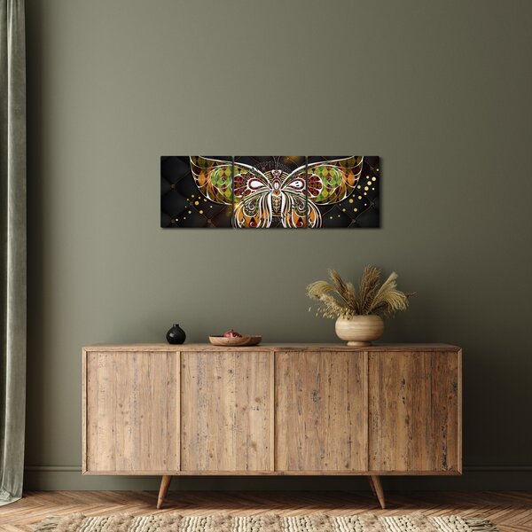 Kép - Mágikus pillangó (órával) (90x30 cm)