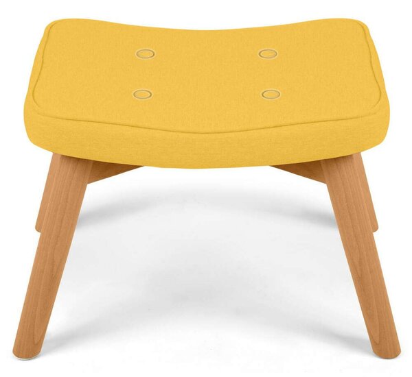 Sofotel Lábzsámoly Norse fotelhez, szövet, 52x38x36,5cm - Sárga