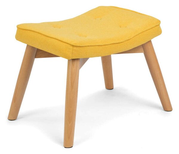 Sofotel Lábzsámoly Norse fotelhez, szövet, 52x38x36,5cm - Sárga