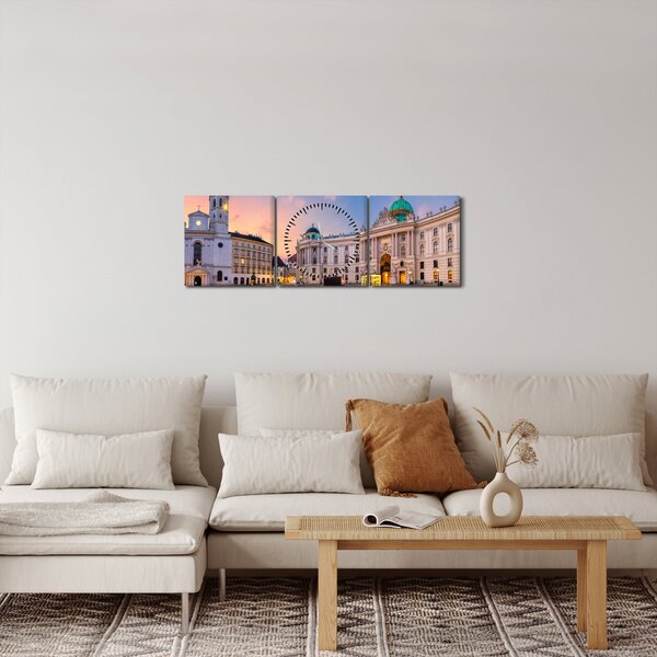 Kép - Austria, Vienna (órával) (90x30 cm)