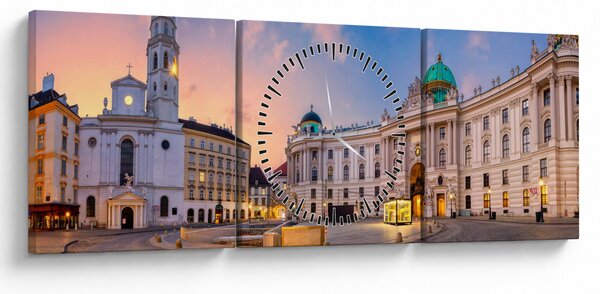 Kép - Austria, Vienna (órával) (90x30 cm)