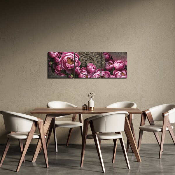 Kép - harmónia (órával) (90x30 cm)