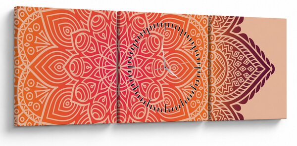 Kép - mandala art (órával) (90x30 cm)