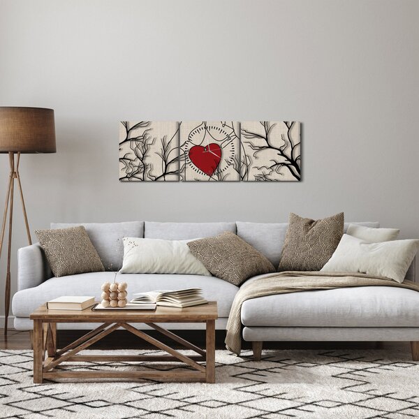 Kép - egy szerelmes pár (órával) (90x30 cm)