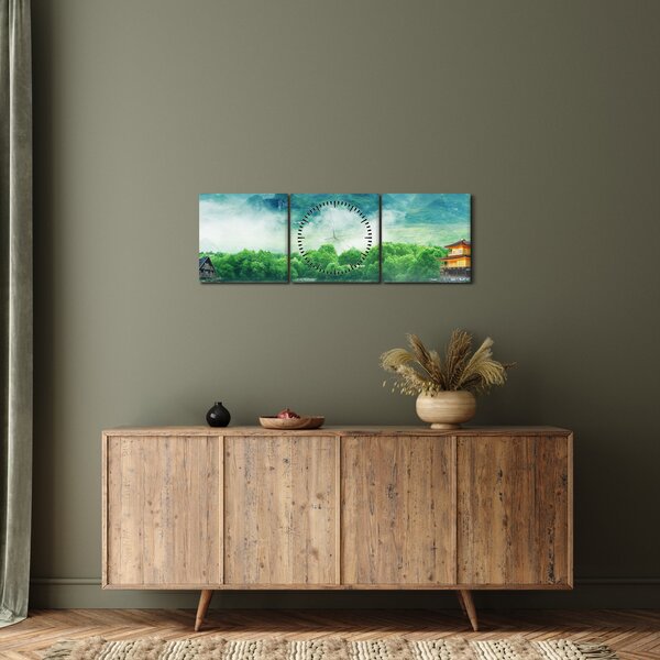 Kép - álomország (órával) (90x30 cm)