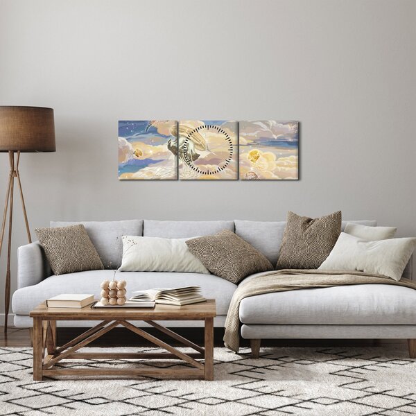 Kép - mennyei medúza (órával) (90x30 cm)