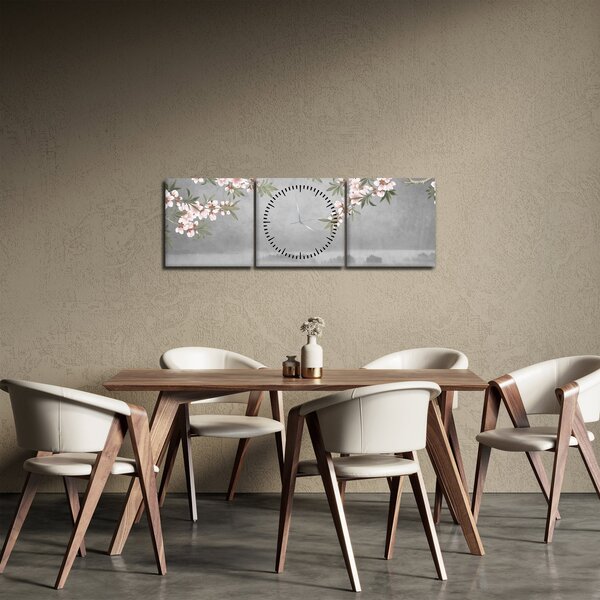 Kép - Hold a táj felett (órával) (90x30 cm)