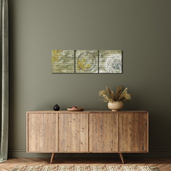 Kép - A szél által hordozott pitypang (órával) (90x30 cm)