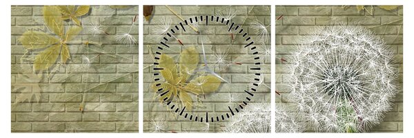 Kép - A szél által hordozott pitypang (órával) (90x30 cm)