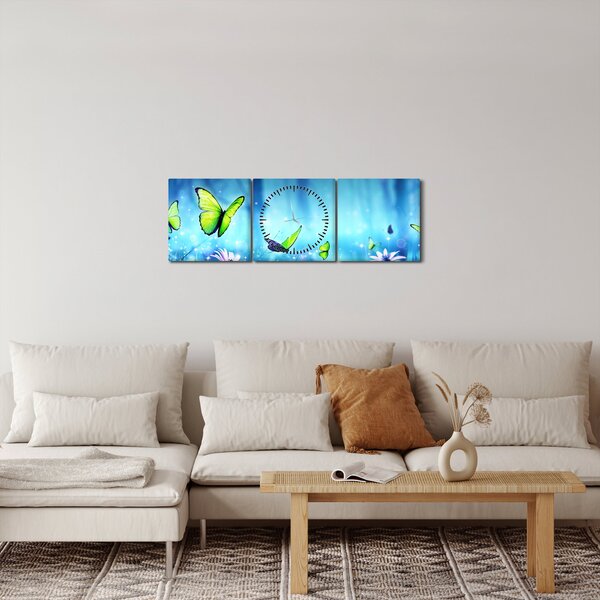 Kép - Misztikus erdei tisztás (órával) (90x30 cm)