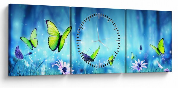 Kép - Misztikus erdei tisztás (órával) (90x30 cm)