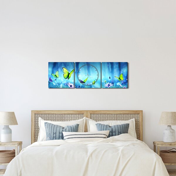Kép - Misztikus erdei tisztás (órával) (90x30 cm)